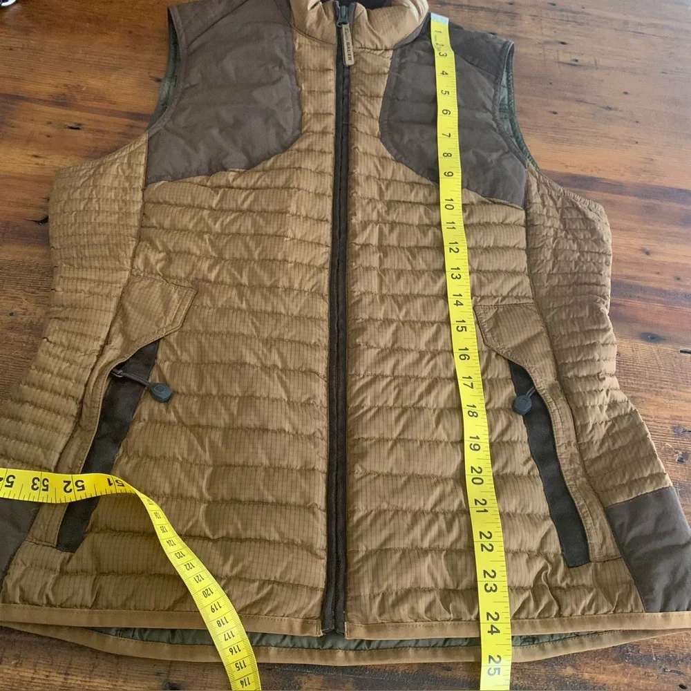 Eddie Bauer Womens Stormdown 700 Goose Down Quilted Vest Brown Sz S